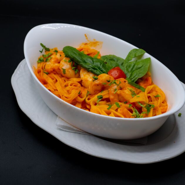 Tagliatelle cu creveți