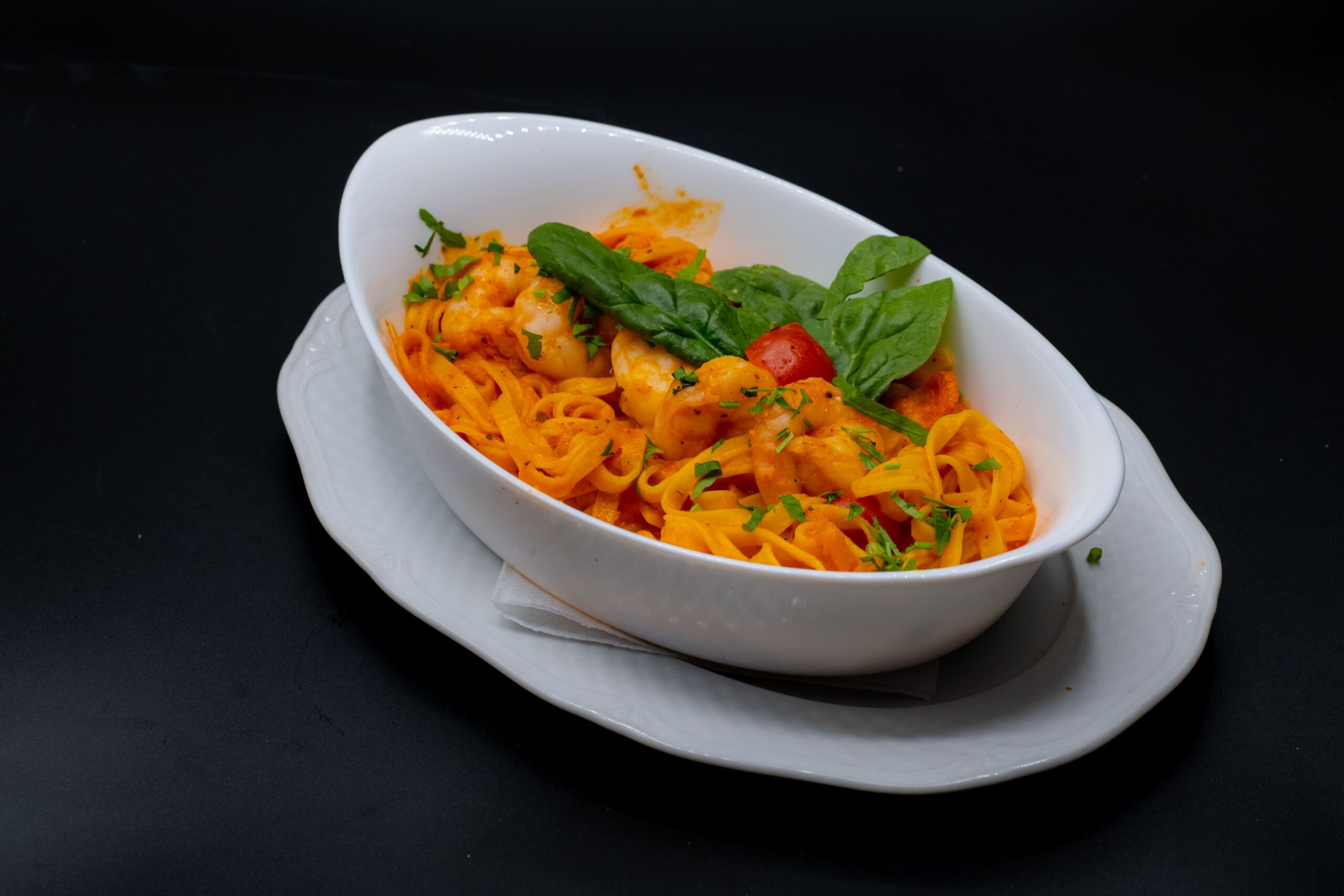 Tagliatelle cu creveți