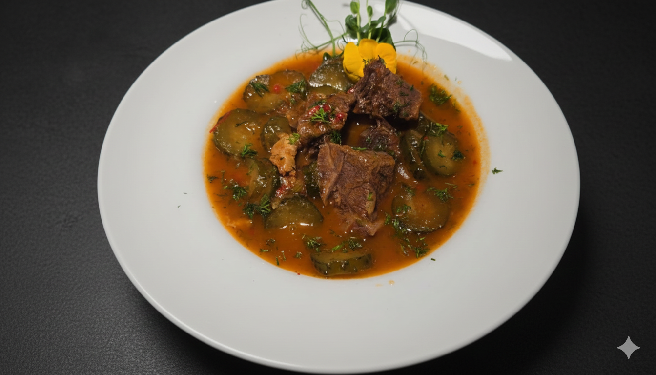 Mancare de castraveti cu carne de vita